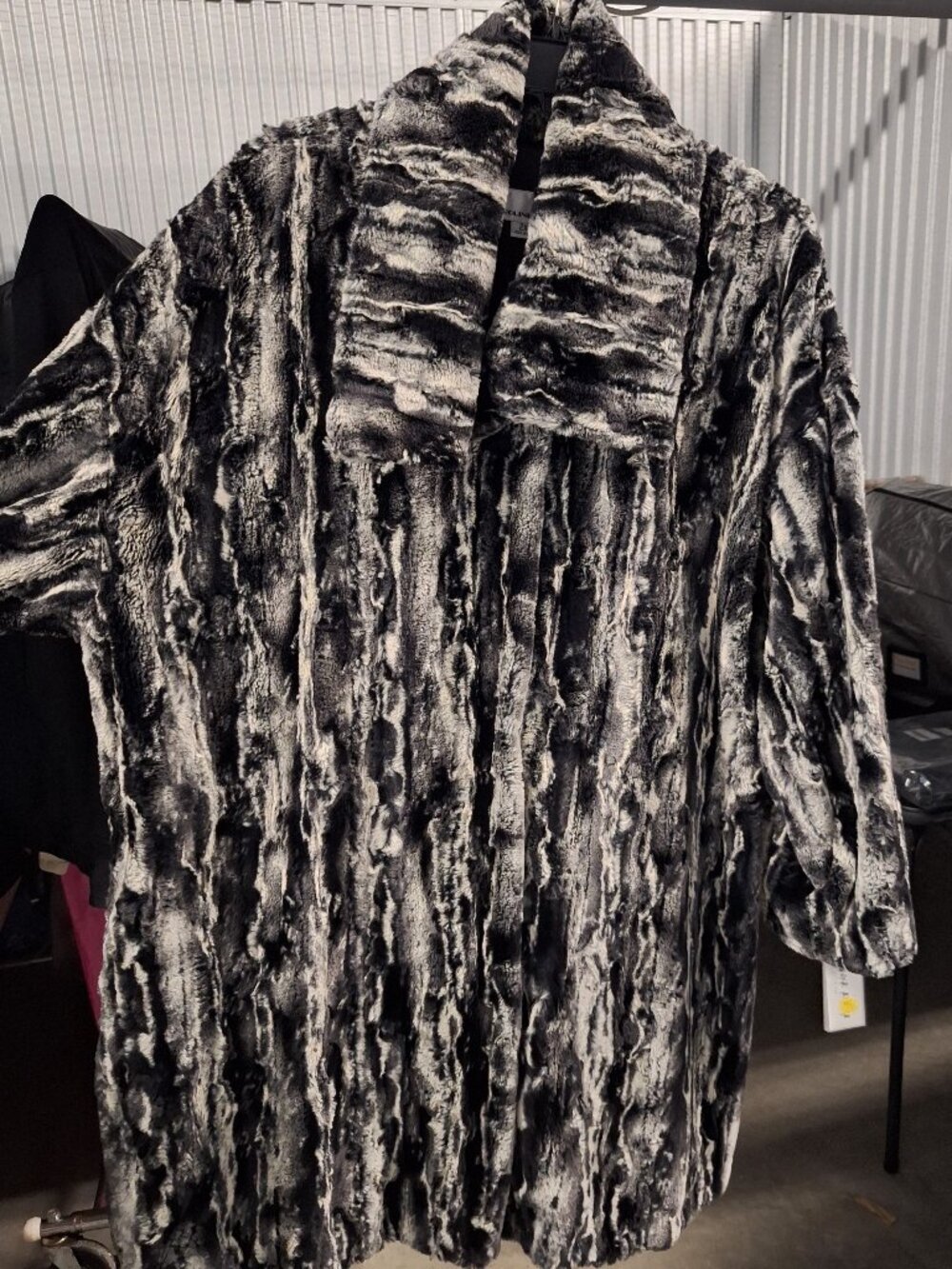 Caroline Rose Faux Fur Swing Coat — Size S